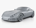TVR Sagaris 2006 3Dモデル clay render