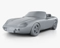 TVR Griffith 2002 3d model clay render