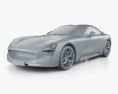 TVR Griffith 2021 3D модель clay render