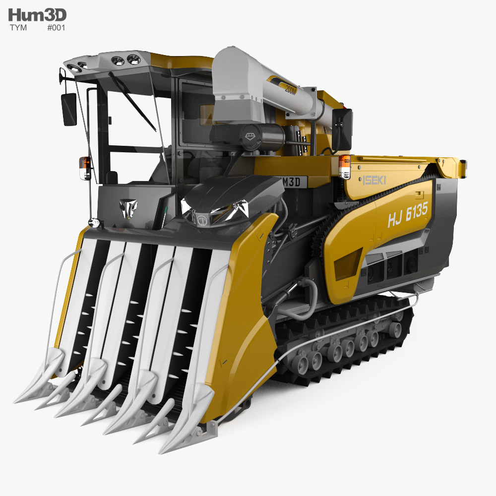 TYM HJ6135 컴바인 수확기 2024 3D 모델 