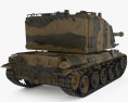 AMX-30 AuF1 3D模型 后视图