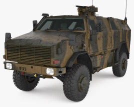 野犬式全方位防護運輸車 3D模型