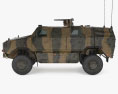 野犬式全方位防護運輸車 3D模型 侧视图
