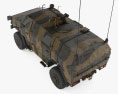 野犬式全方位防護運輸車 3D模型 顶视图
