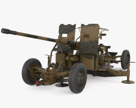 S-60 57mm対空機関砲 3Dモデル