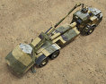 Archer Artillery System 3Dモデル top view