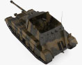 Archer Tank Destroyer 3D-Modell Draufsicht