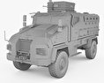 BMC Kirpi MRAP 3Dモデル clay render