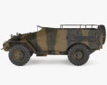 BTR-40 Modello 3D vista laterale