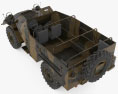 BTR-40裝甲車 3D模型 顶视图