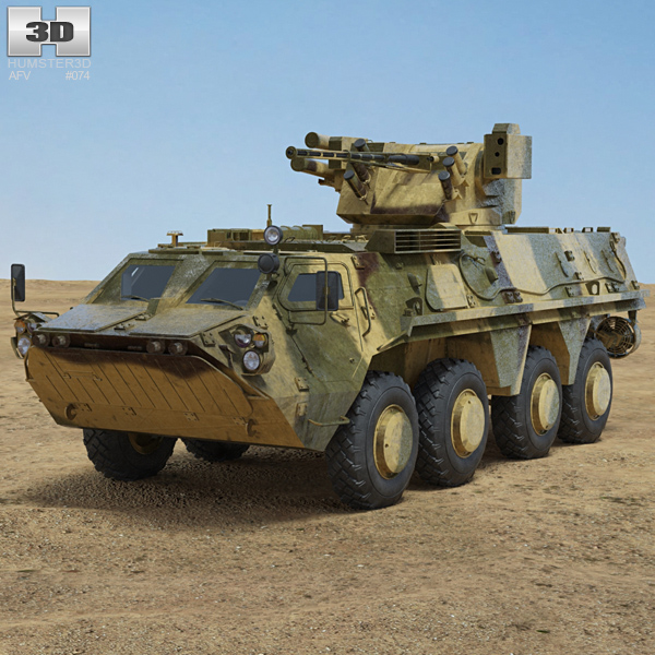 BTR-4 Modello 3D
