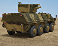 BTR-4 3d model back view