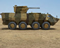 BTR-4 3d model side view