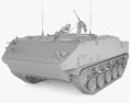 BTR-MD Rakushka 3d model clay render