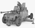 Bofors 40 mm Automatic Gun L 70 Modelo 3D wire render