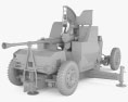Bofors 40 mm Automatic Gun L 70 Modelo 3D clay render