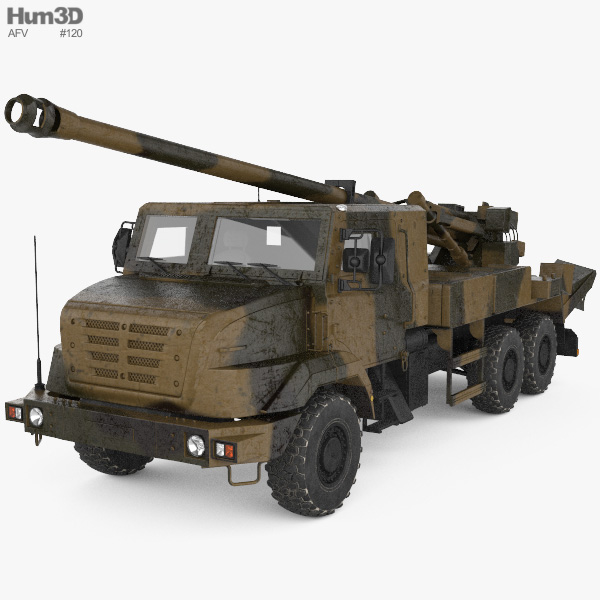 CAESAR self-propelled Howitzer 3Dモデル