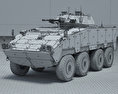 CM-32 Armoured Vehicle 3D модель wire render