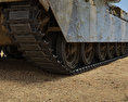 Chieftain Tank Modelo 3D vista superior
