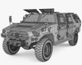 Dongfeng CSK-131 Mengshi 3D 모델  wire render