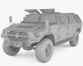 Dongfeng CSK-131 Mengshi Modello 3D clay render
