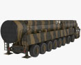 东风-41型洲际弹道导弹 3D模型 后视图