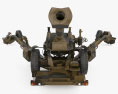 FH70 howitzer 3D 모델  front view