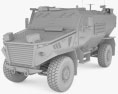 Force Protection Ocelot 3D模型 clay render
