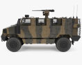 Golan MRAP Armored Vehicle 3d model side view