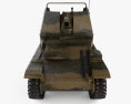 Grille Self-propelled Artillery 3D 모델  front view