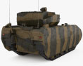 獵人裝甲戰鬥車 3D模型 后视图