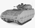 獵人裝甲戰鬥車 3D模型 wire render