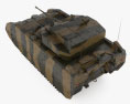 獵人裝甲戰鬥車 3D模型 顶视图