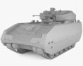 獵人裝甲戰鬥車 3D模型 clay render