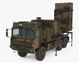 IRIS-T SL launcher 3D-Modell