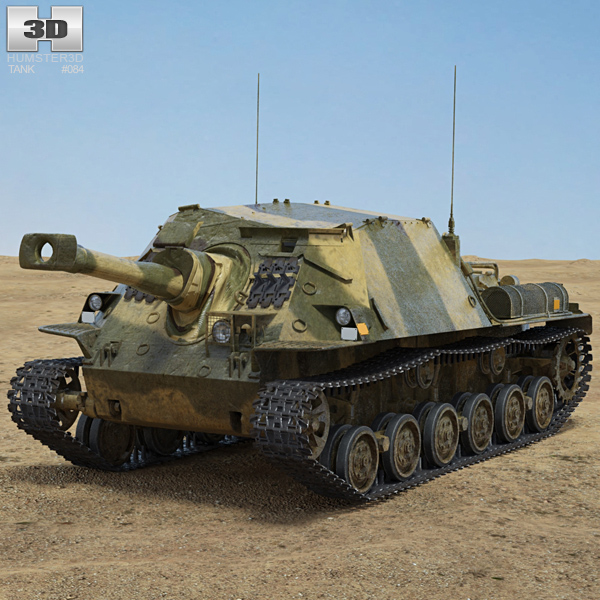 Infanterikanonvagn 103 Modelo 3d