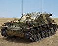 Infanterikanonvagn 103 3D-Modell Rückansicht