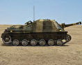 Infanterikanonvagn 103 3D-Modell Seitenansicht