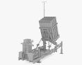Iron Dome ADS 3d model clay render
