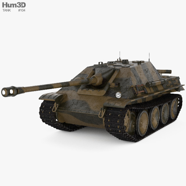 Jagdpanther Tank Destroyer 3D model