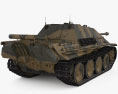 Jagdpanther САУ 3D модель back view