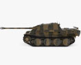 Jagdpanther САУ 3D модель side view