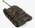 Jagdpanther САУ 3D модель top view