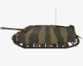 Jagdpanzer IV Cazacarros Modelo 3D vista lateral
