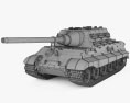 Jagdpanzer VI Jagdtiger 3D-Modell wire render