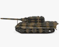 獵虎式驅逐戰車 3D模型 侧视图