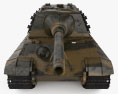 Jagdpanzer VI Jagdtiger Modello 3D vista frontale