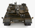K1 (戦車) 3Dモデル front view