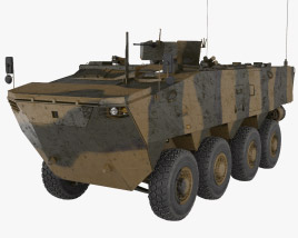 K808 Armored Personnel Carrier Modello 3D
