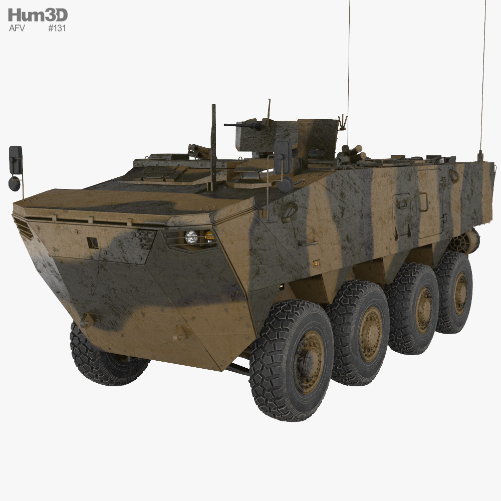 K808 Armored Personnel Carrier 3D model